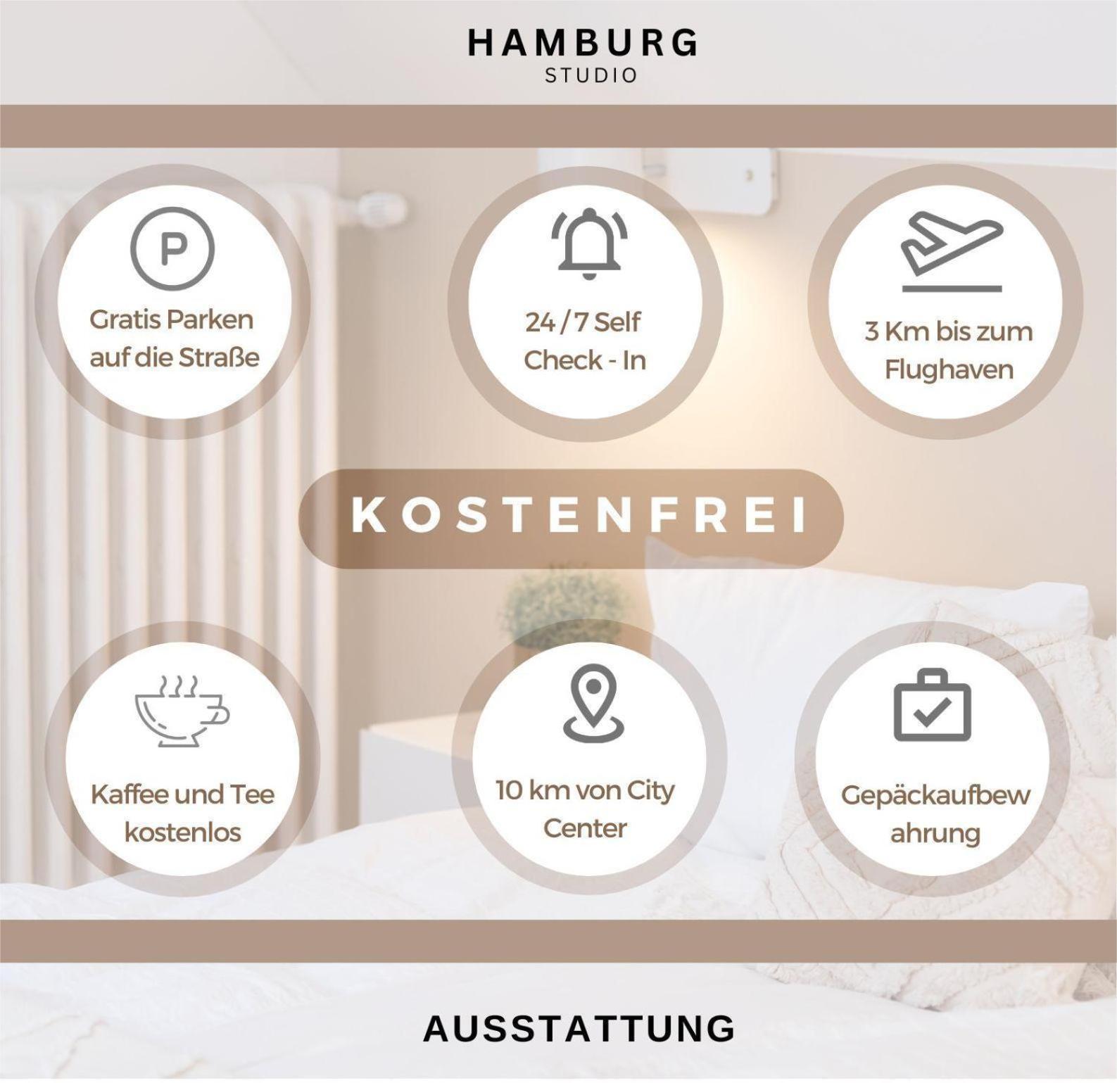 Hamburg Studio Fuer Bis Zu 4 Personen Exterior foto